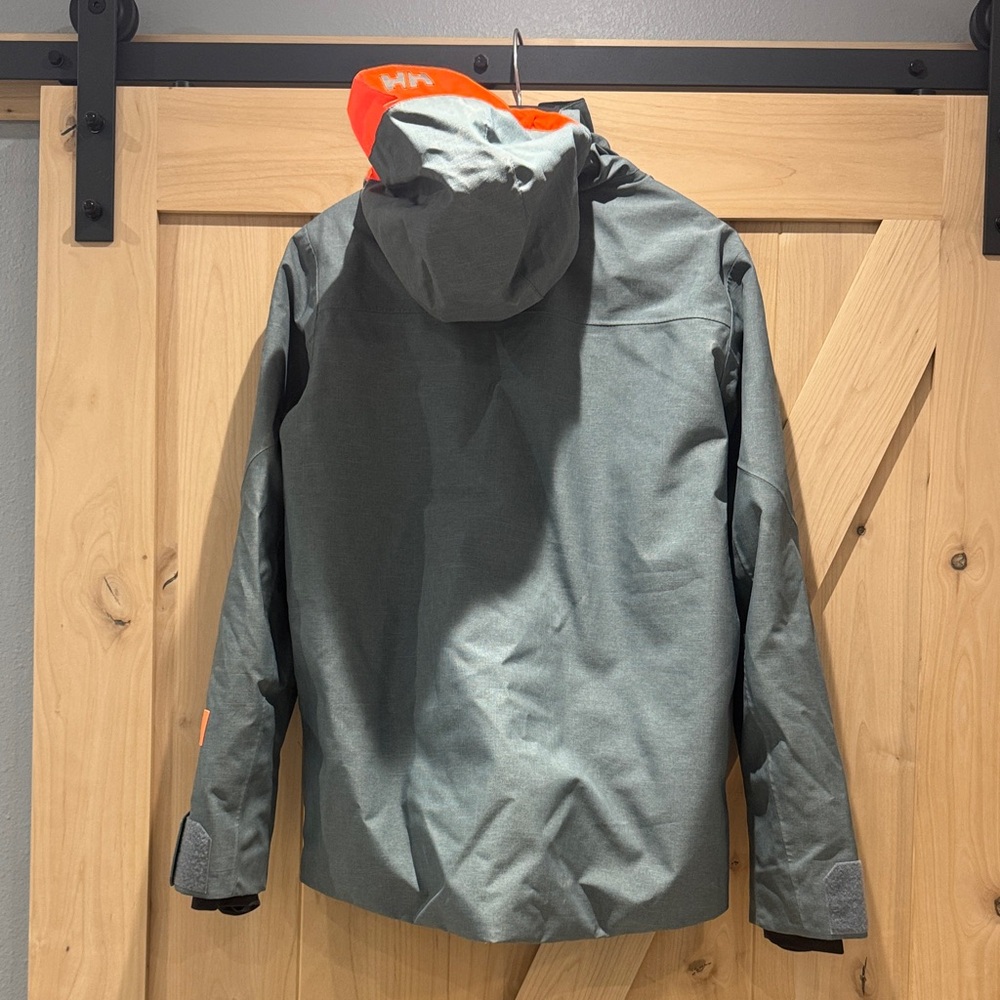 Helly Hansen Garibaldi Gray Jacket with Orange Ac… - image 2